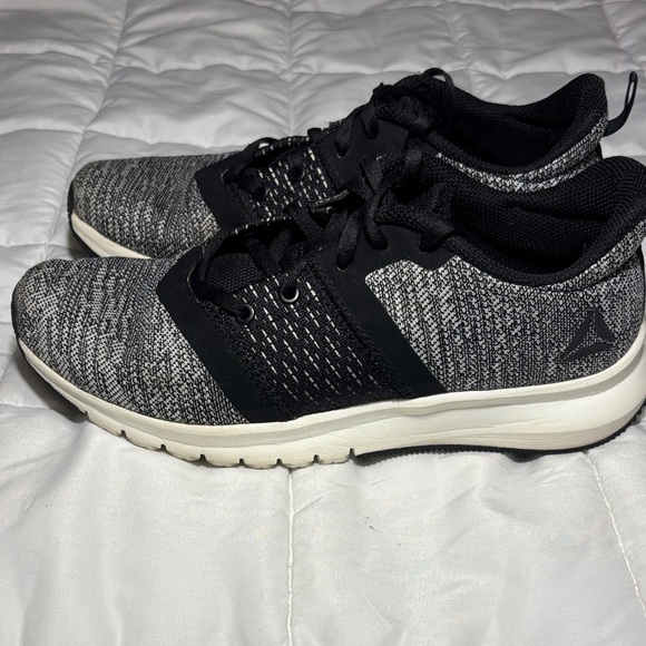 Reebok Print Lite Rush Black, Chalk, White Running Shoe - Picture 4 of 8